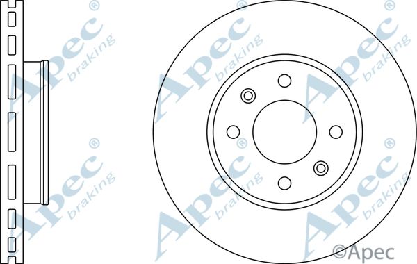 APEC BRAKING Jarrulevy DSK2511